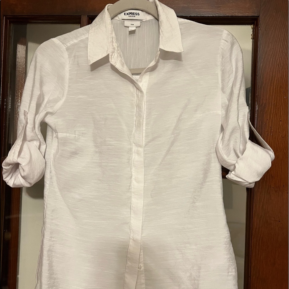 Express - White Button Down